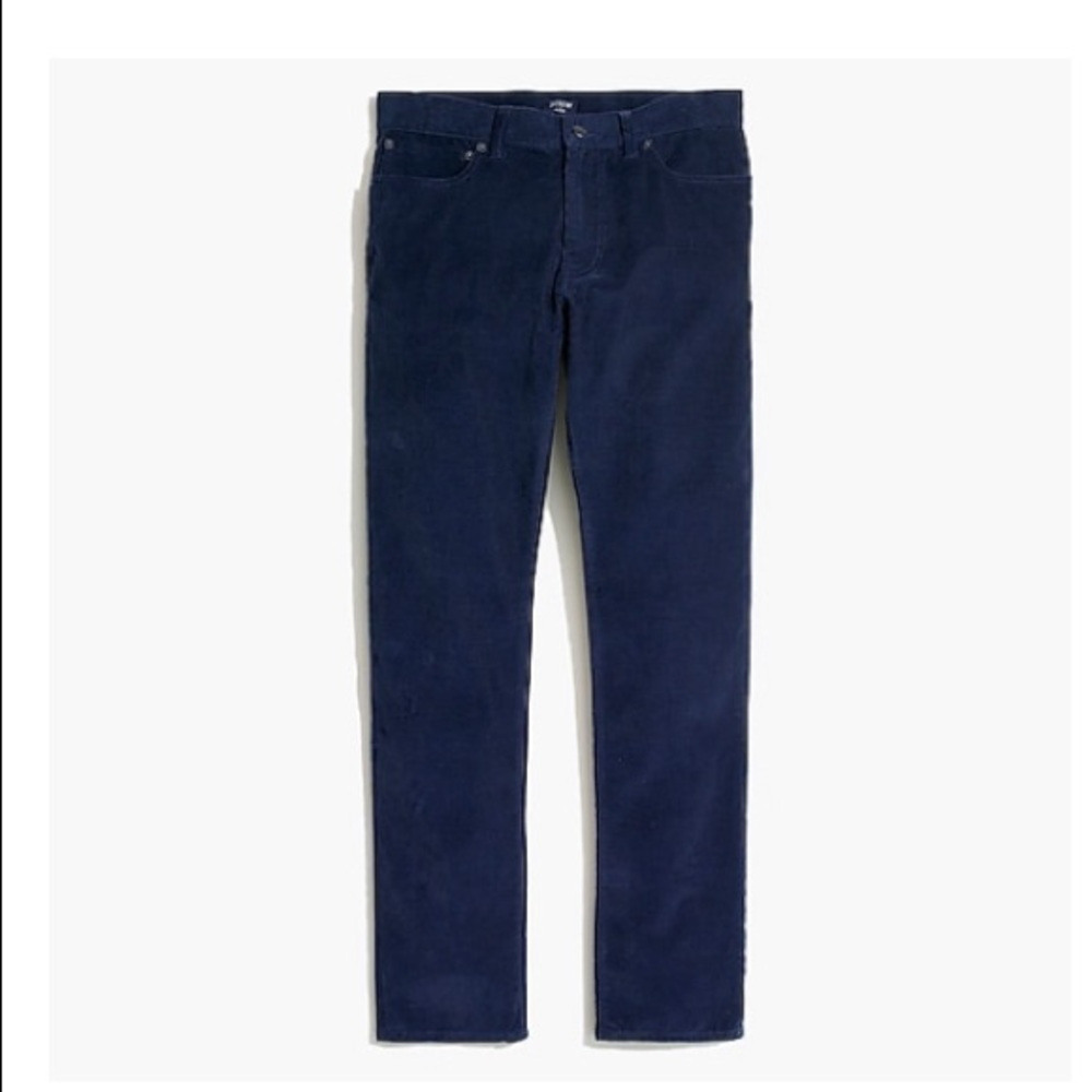 JCrew Mens navy corduroy pants NWT